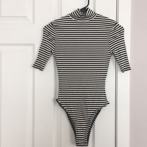 NWOT striped topshop leotard